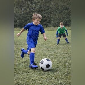 Nike Jr Youth Tiempo Legend 7 Racer Blue/Metallic Silver Soccer Cleats